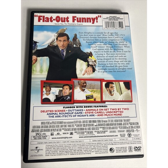 Evan Almighty (DVD, 2007, Full Frame) - Picture 2 of 2